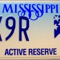 1998 Mississippi Active Reserve License Plate (WX9R)