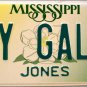 2000 Mississippi Vanity License Plate (MY GAL2)