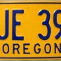 1976 Oregon License Plate (BJE 399)