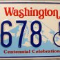 1993 Washington Disabled Wheelchair License Plate (7678 DP)