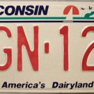 1994 Wisconsin License Plate (KGN-121)