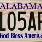 2016 Alabama God Bless America License Plate (9105AP2)