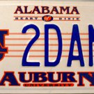 2007 Alabama: Auburn University License Plate (2DANZ)