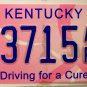 2008 Kentucky Driving for a Cure License Plate (3715 AF)