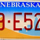 2000 Nebraska License Plate (39-E521)