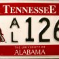 2008 Tennessee: University of Alabama License Plate (AL 1269)