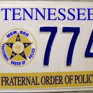Tennessee Fraternal Order of Police License Plate (7747) Tennessee Fraternal Order of Police License Plate (7747)