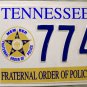 Tennessee Fraternal Order of Police License Plate (7747)