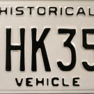 Ohio Historical Vehicle License Plate (HK35J)