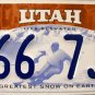 2011 Utah License Plate (B66 7JX)