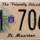2010 st. Maarten License Plate (M 7067)