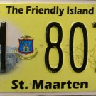 2012-2013 St. Maarten License Plate (M 8077)