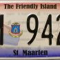 2011 St. Maarten License Plate (M 9428)