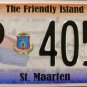 2011 St. Maarten License Plate (P 4054)