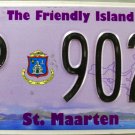 2014 St. Maarten License Plate (P 9024)