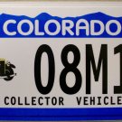 2003 Colorado Collector Vehicle License Plate (08M14)
