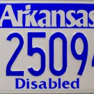 2010 Arkansas Disabled License Plate (250948)