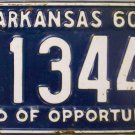 1960 Arkansas License Plate (6-13448)