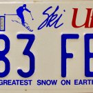 1993 Utah License Plate (783 FEF)