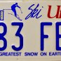 1993 Utah License Plate (783 FEF)
