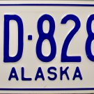 1962 Alaska Dealer License Plate (D-8287)