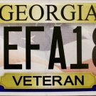 2016 Georgia Veteran License Plate (EFA189)