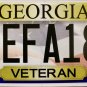 2016 Georgia Veteran License Plate (EFA189)