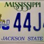 Mississippi: Jackson State University License Plate (44J45)