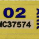 Arkansas: Motorcycle Plate Year Sticker (2002)