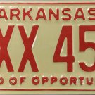 1978 Arkansas License Plate (EXX 456)