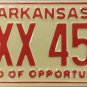 1978 Arkansas License Plate (EXX 456)
