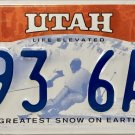 2016 Utah License Plate (D93 6AU)