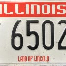 Illinois Firefighters Memorial License Plate (6502 FF)