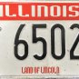 Illinois Firefighters Memorial License Plate (6502 FF)