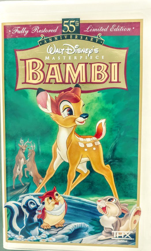 VHS Walt Disney BAMBI Masterpiece Collection Th Anniversary Rare