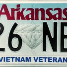2017 Arkansas Vietnam Veteran License Plate (826 NBP)
