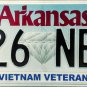 2017 Arkansas Vietnam Veteran License Plate (826 NBP)