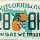 2012 Florida In God We Trust License Plate (4258 8HU)