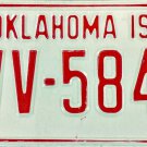 1978 Oklahoma License Plate (CVV-5840)