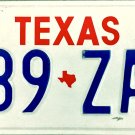 1993 Texas License Plate (289 ZAP)