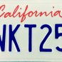 2008 California License Plate (5WKT257)