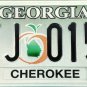 2008 Georgia License Plate (ATJ 0151)
