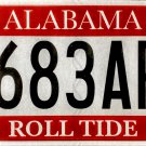 2016 Alabama: University of Alabama License Plate (683APA)