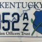 2013 Kentucky Fallen Officers Trust License Plate (0852 AZ)