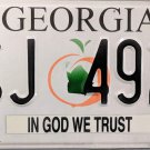 2012 Georgia In God We Trust License Plate (BSJ 4920)