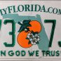 2014 Florida In God We Trust License Plate (973 7JM)