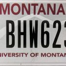 University of Montana License Plate (BHW623)