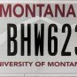 University of Montana License Plate (BHW623)