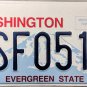 Washington License Plate (ASF0511)