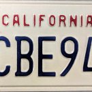 California License Plate (3CBE946)
